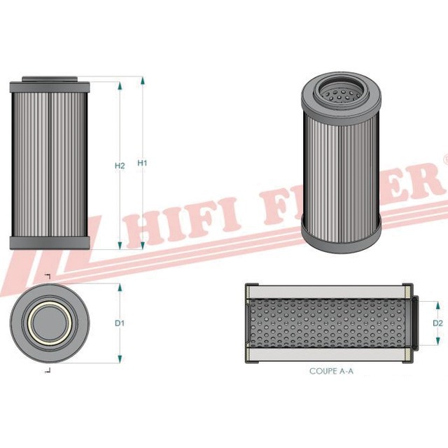 Filtre Hydraulique SH 87316 Hifi Filter référence fournisseur HIFSH87316